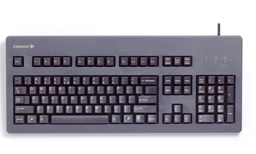 CHERRY MX3000 Tastatur Wired DE MX Blau 1.75m schwarz