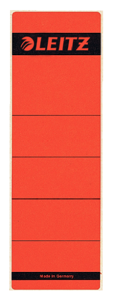 LEITZ Ordneretiketten 1642 rot für 8,0 cm Rückenbreite, 10 St.