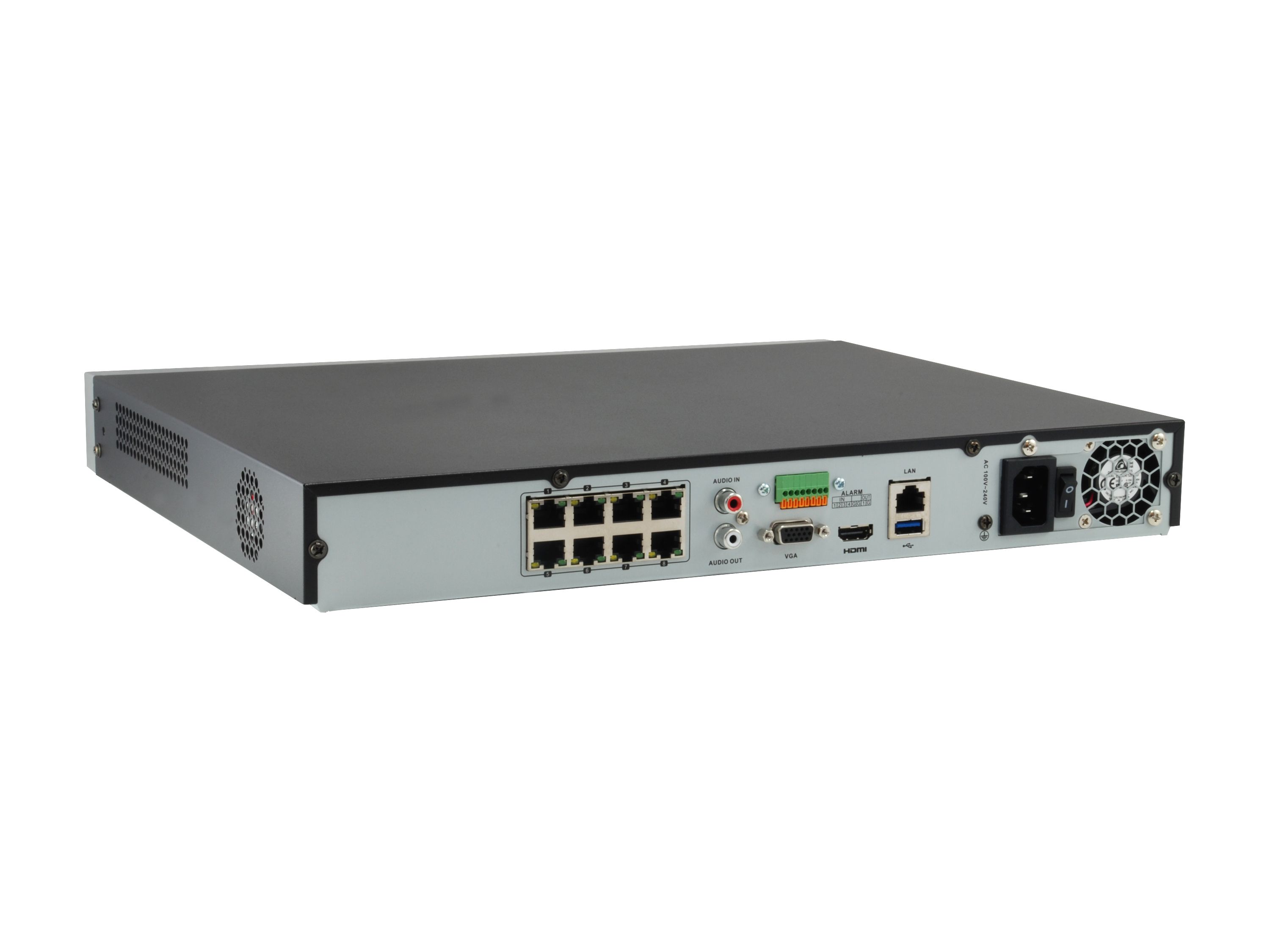 LevelOne Netzwerk Videorekorder 8-Kanal/ 2xHDD/ 8MP/GEMINI