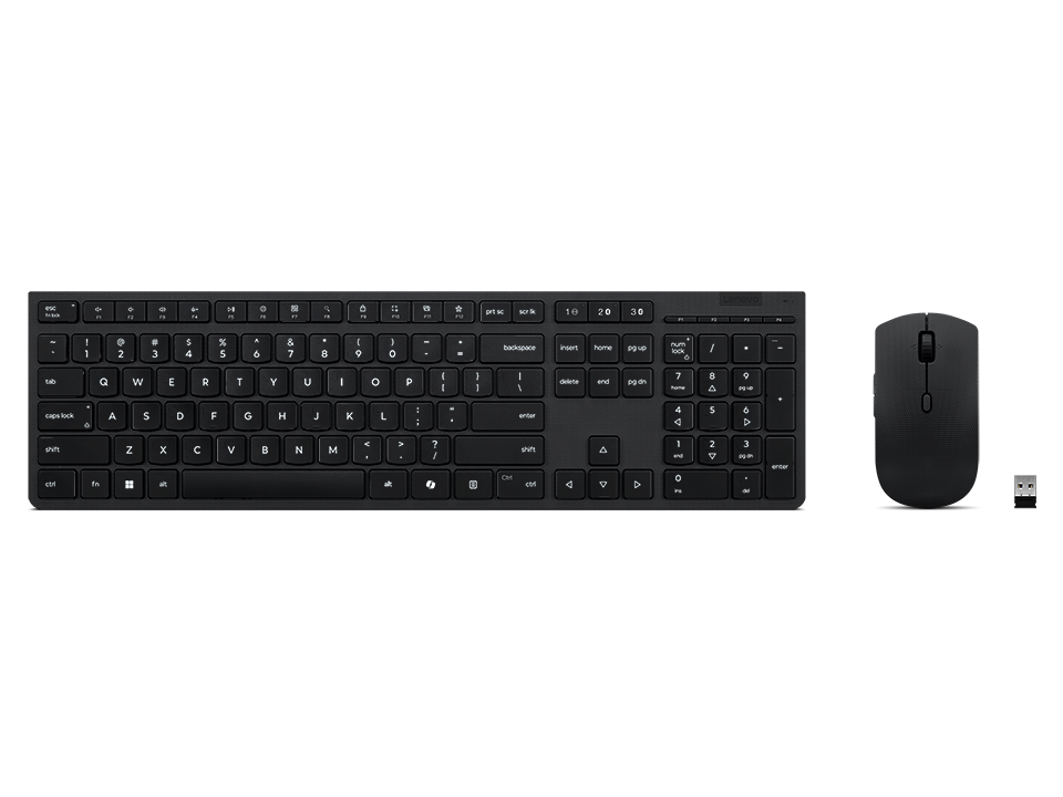 LENOVO PROF.WIREL. KEYB/MOUSE AI - GERMAN - RECHARGEABLE