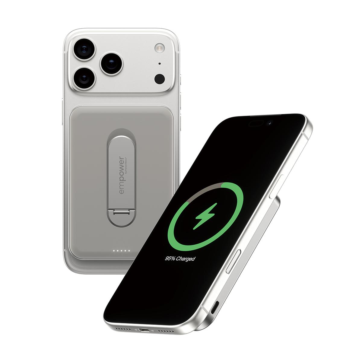 EMPOWER BANK W. SPIN STAND 5000MAH TITANIUM