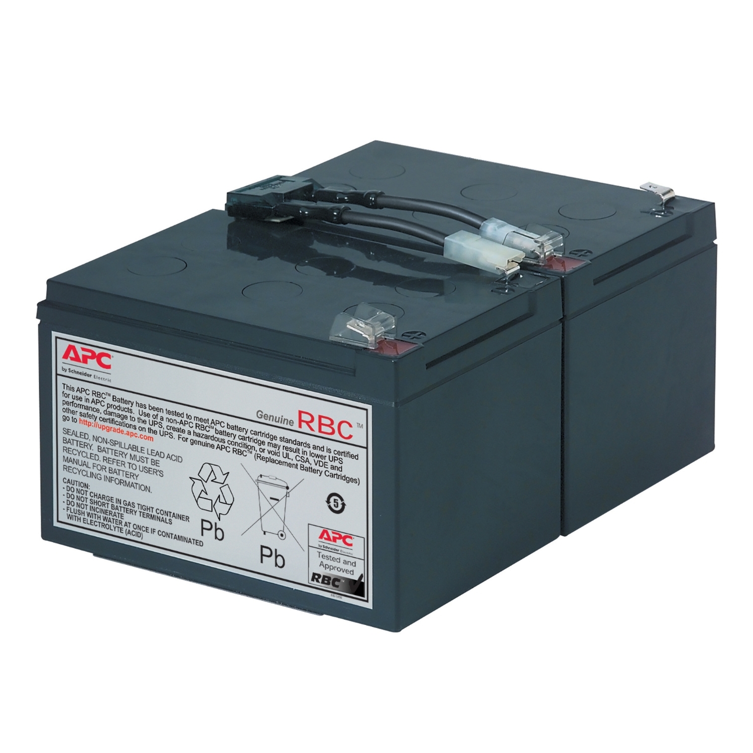 APC Replacement Battery Cartridge 6 UPS battery 1 x battery lead acid Black