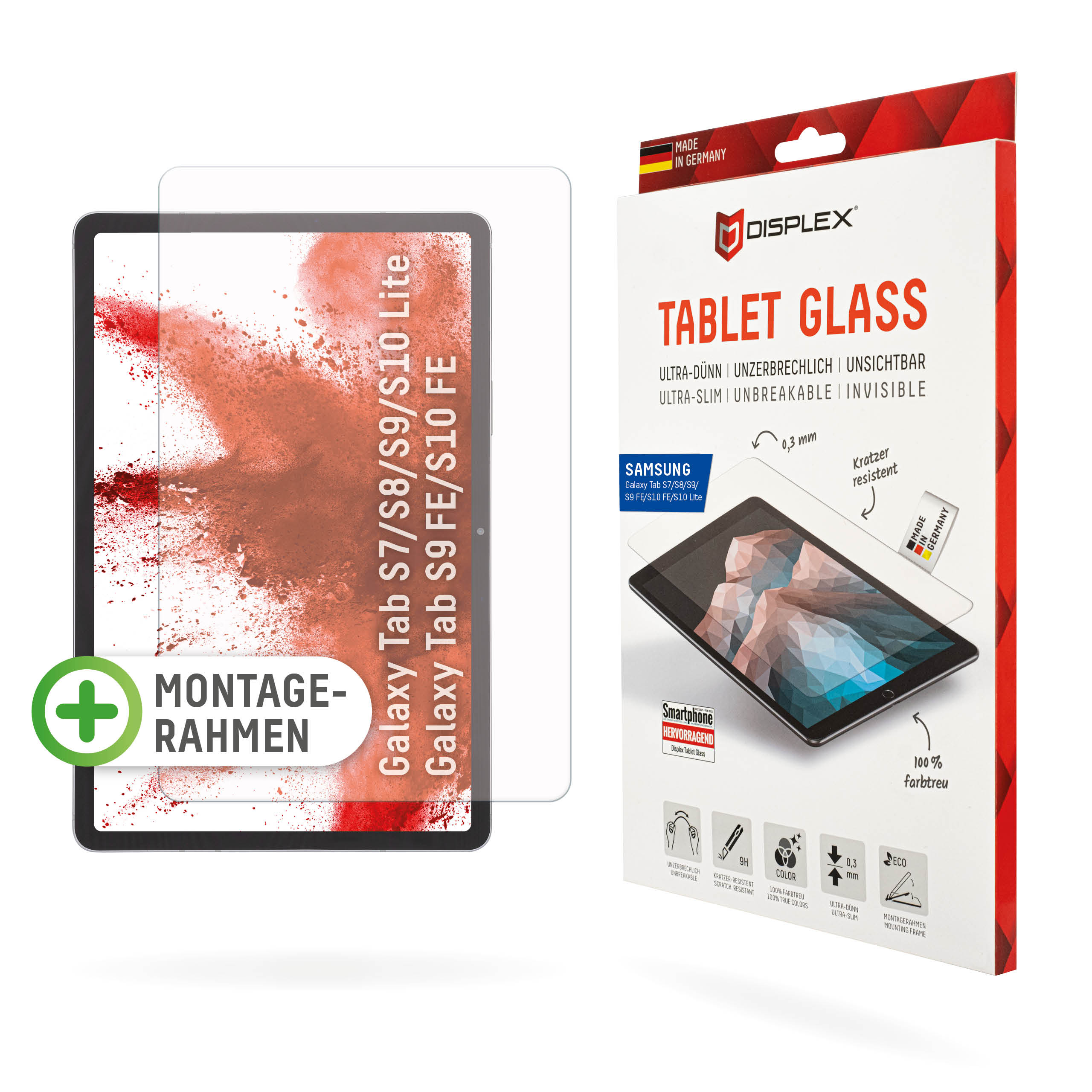 S7/S8/S9/S9FE/S10FE/S10LITE DISPLEX TABLET GLASS