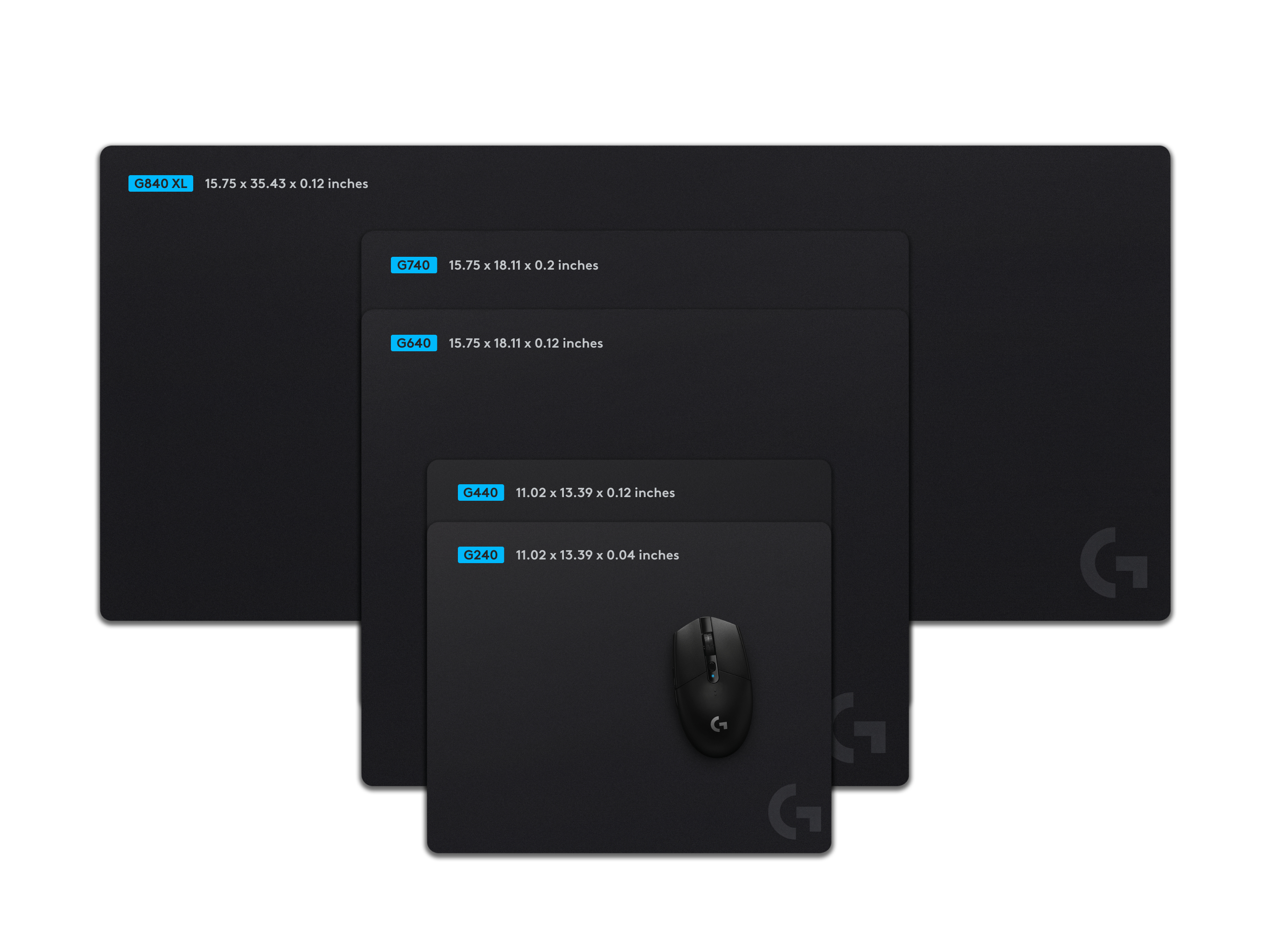 LOGITECH G G640 Mouse pad black