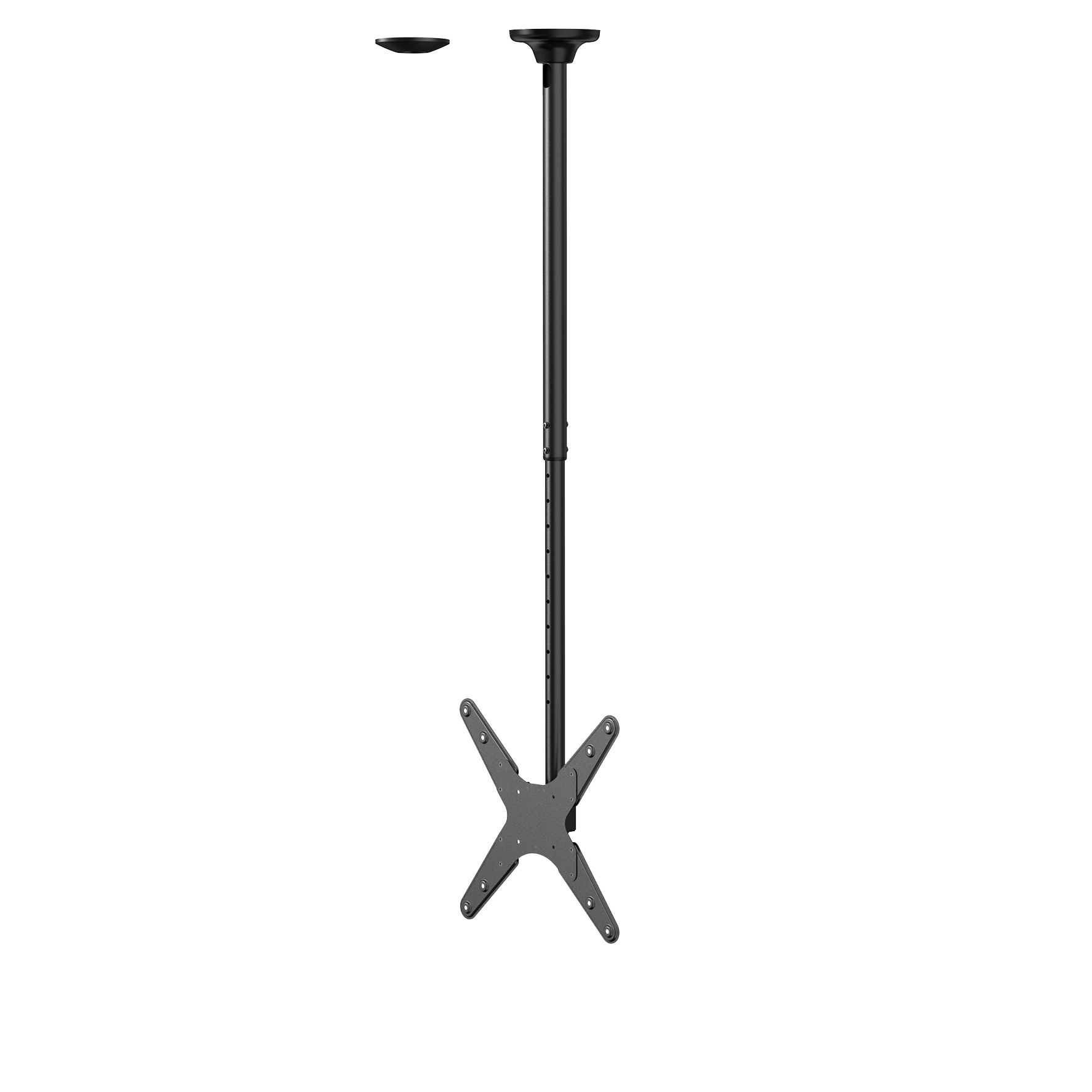 NEOMOUNTS Flat Screen Ceiling Mount Height 106-156 cm 81,3-190,5cm 32-75Zollh Black