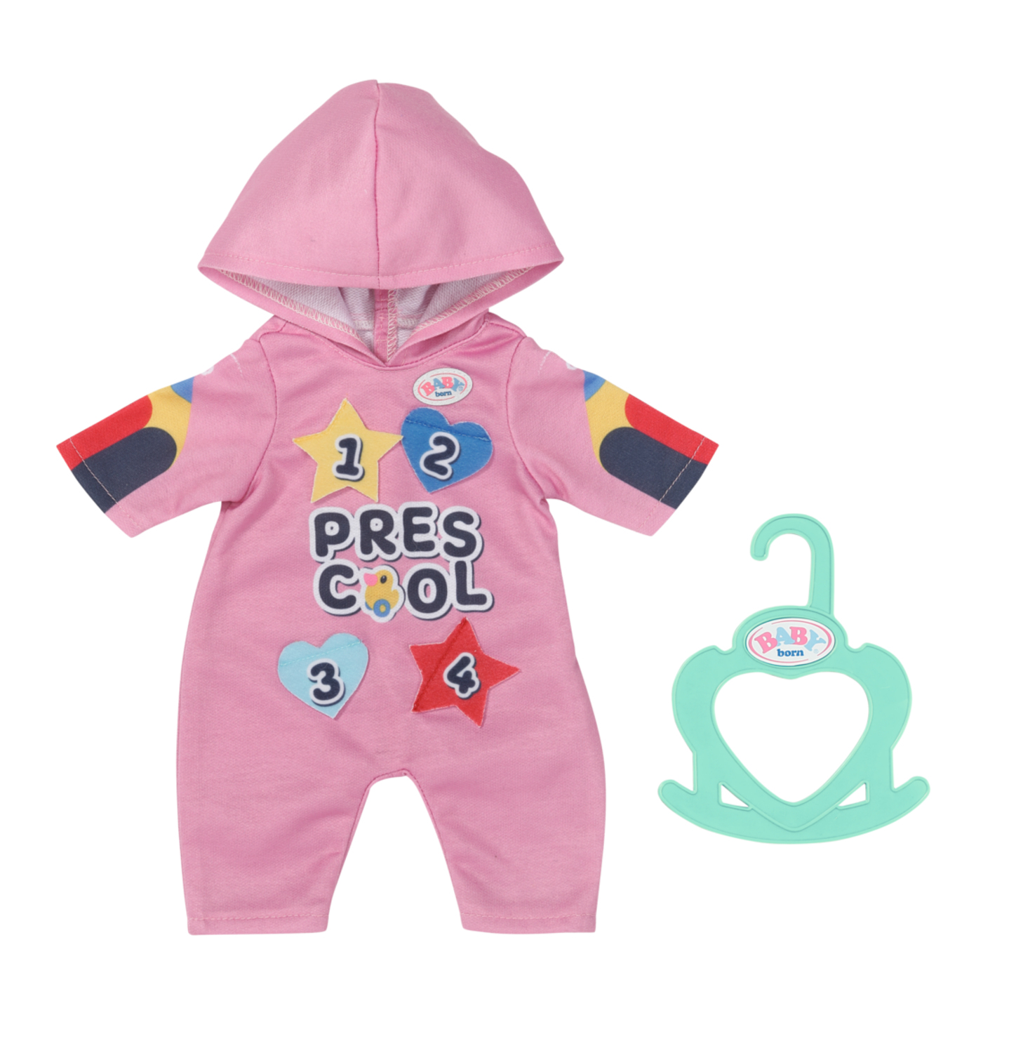 BABY born® Kindergarten Einteiler + Badges 36cm, Puppenzubehör