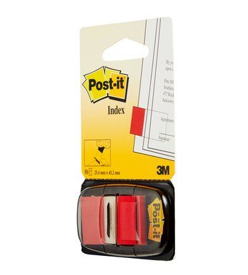 Post-it® Index Haftmarker rot 50 Streifen