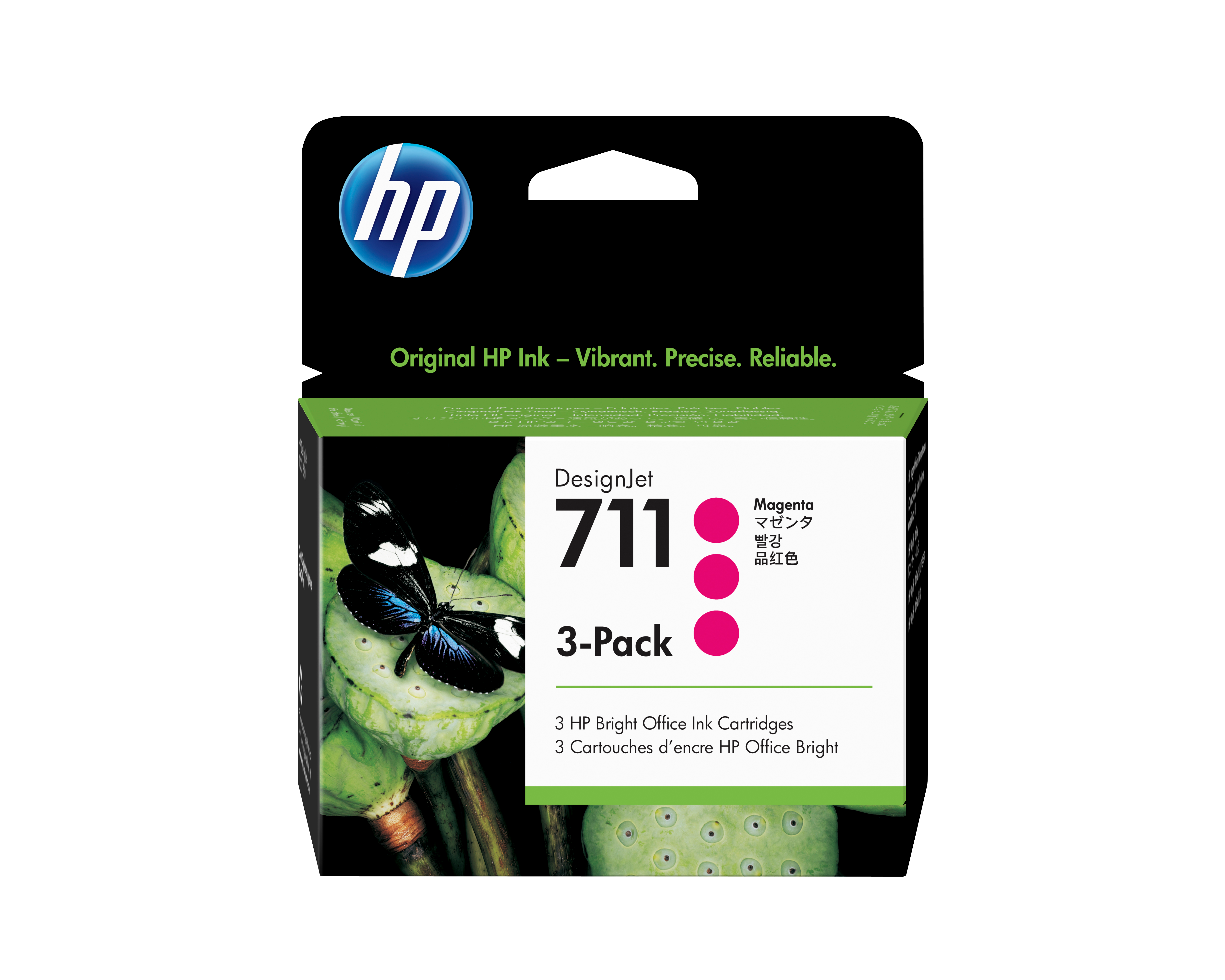 HP 711 3x Magenta Tintenpatrone