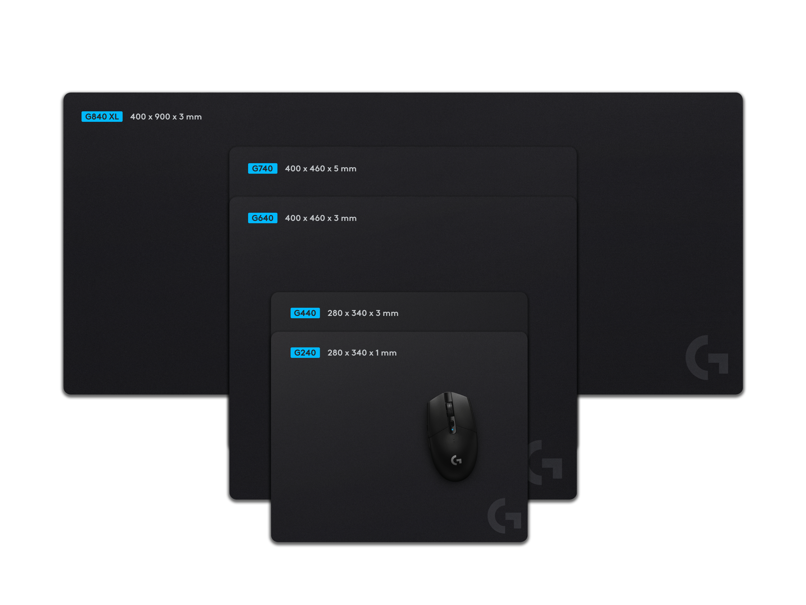 LOGITECH G G240 Mouse pad black