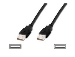 USB 2.0 Anschlusskabel USB-A (Stecker) > USB-A (Stecker)