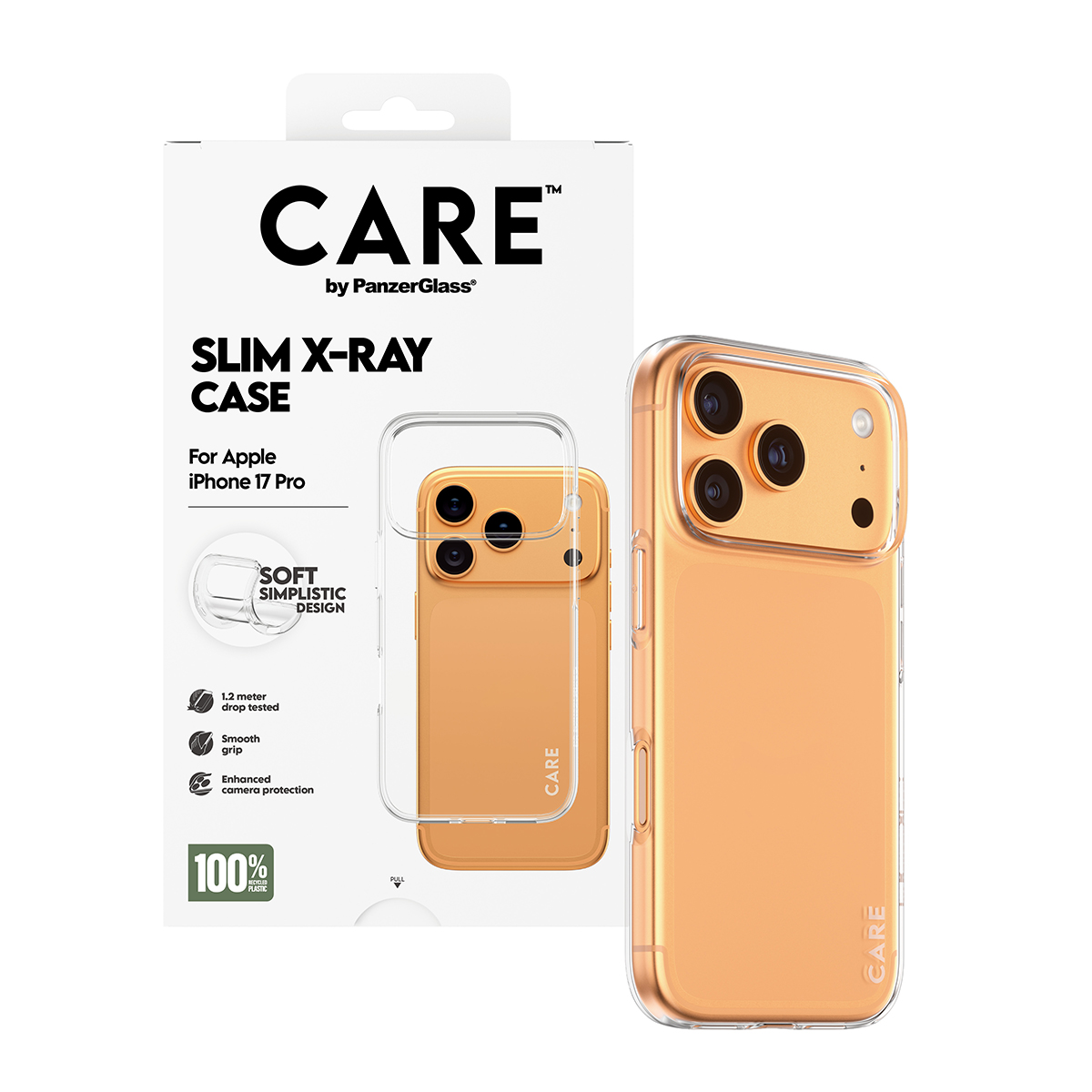 CARE BY FASHIONABLE CASE TRANSP X-RAY SOFT BASIC IPHONE 17 PRO