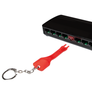 Logilink RJ45 Port Blocker Set 10Stück rot + Schlüssel