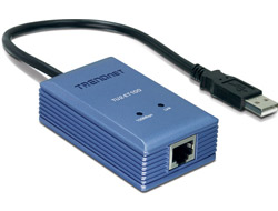 TRENDnet USB-Adapter USB-A2.0->Fast Ethernet weiss