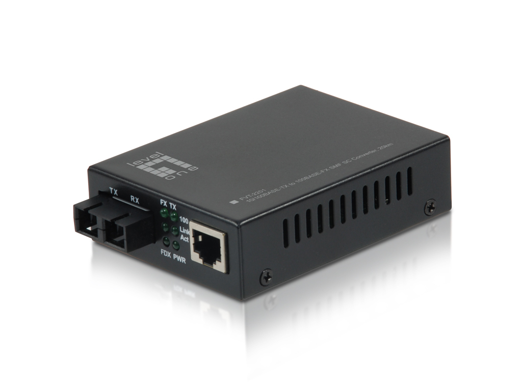 LevelOne Media Konverter RJ45->SC FE SM 1310nm 20km
