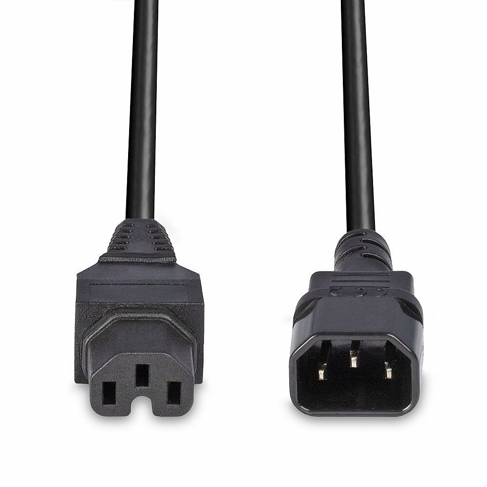 C14 an C15 ''Hot Condition'' Netzkabel, Stromversorgung
