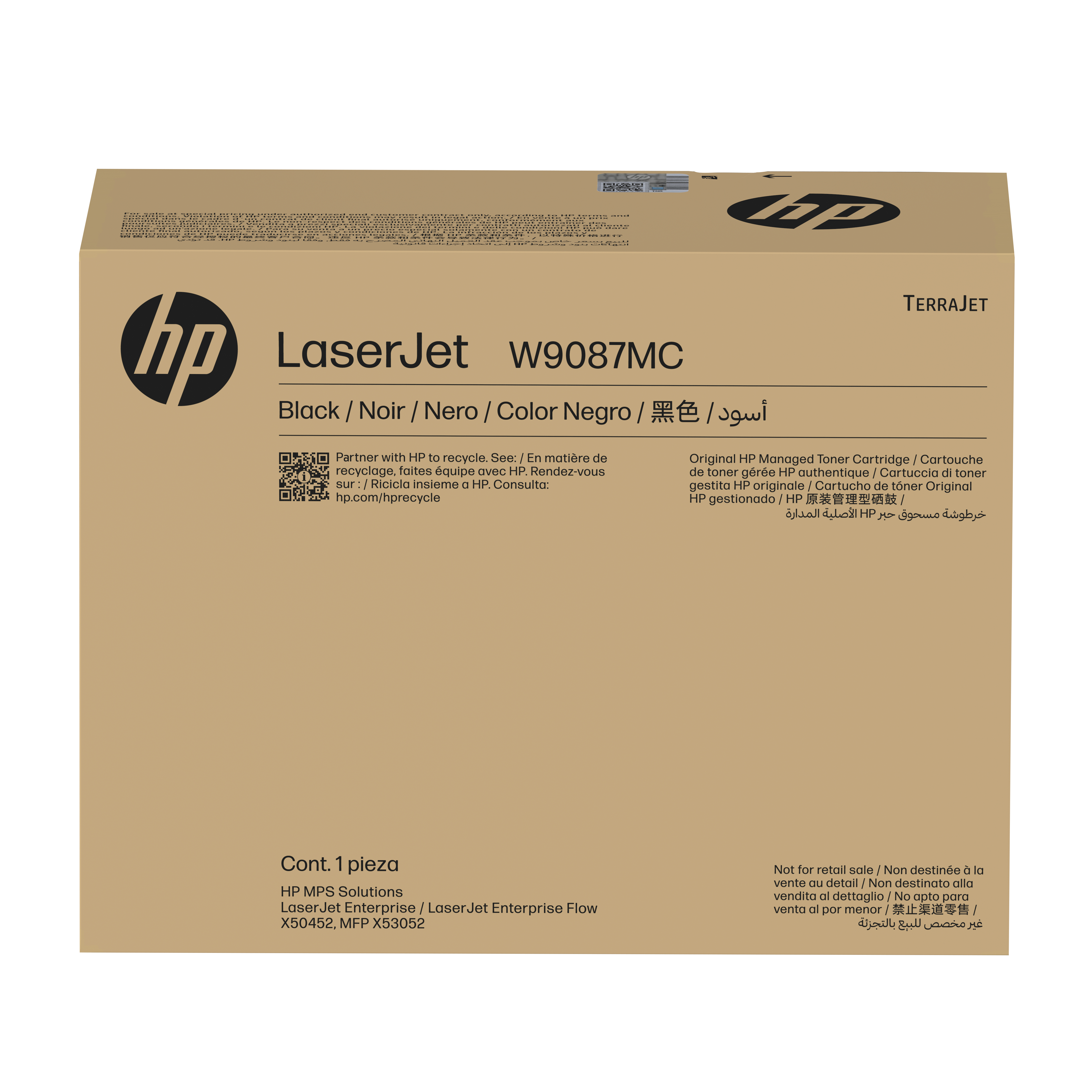 HP W9087MC Black Managed LaserJet Toner cartridge