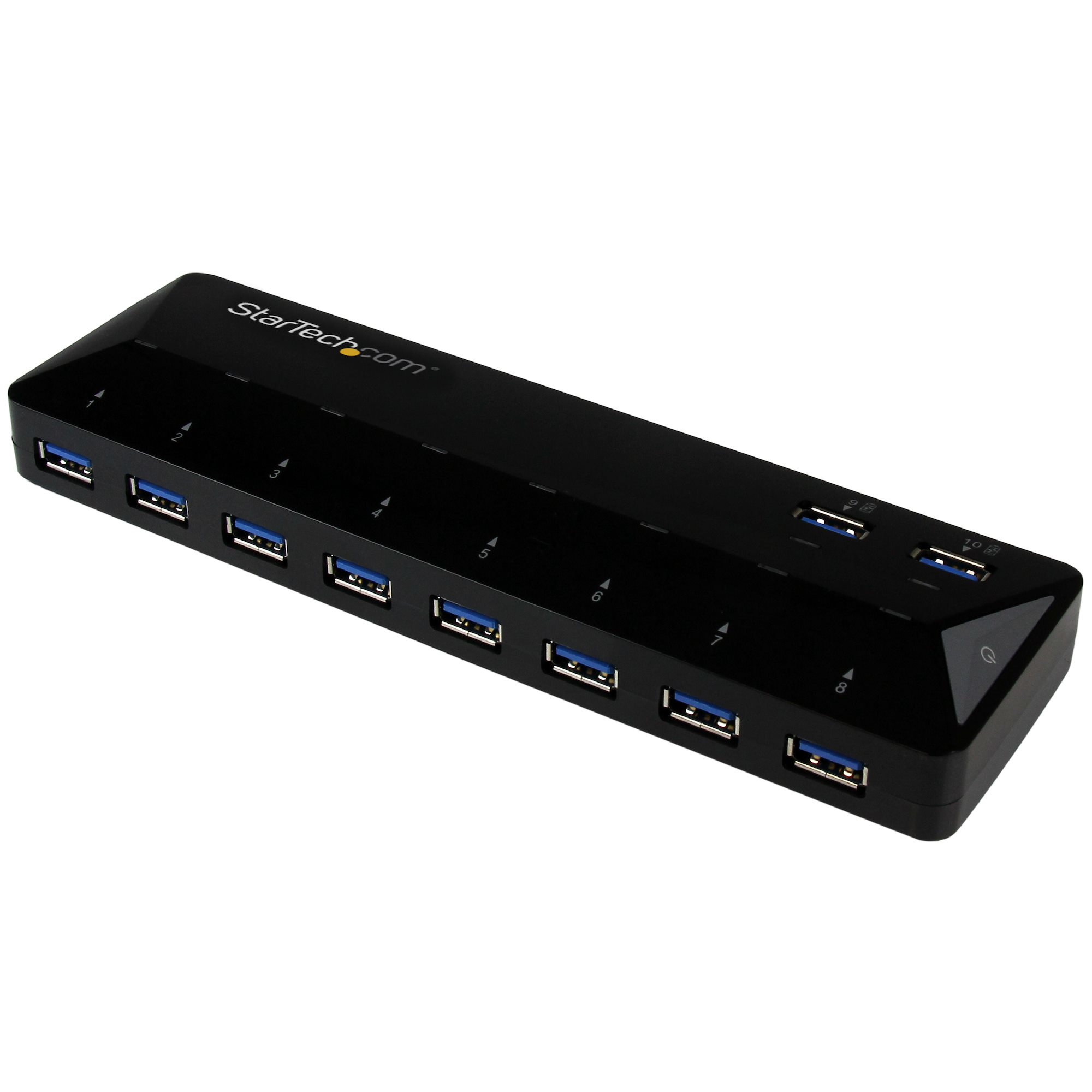 10-PT USB 3.0 HUB W/ CHARGING 2X1.5A CHARGE AND SYNC PORTS