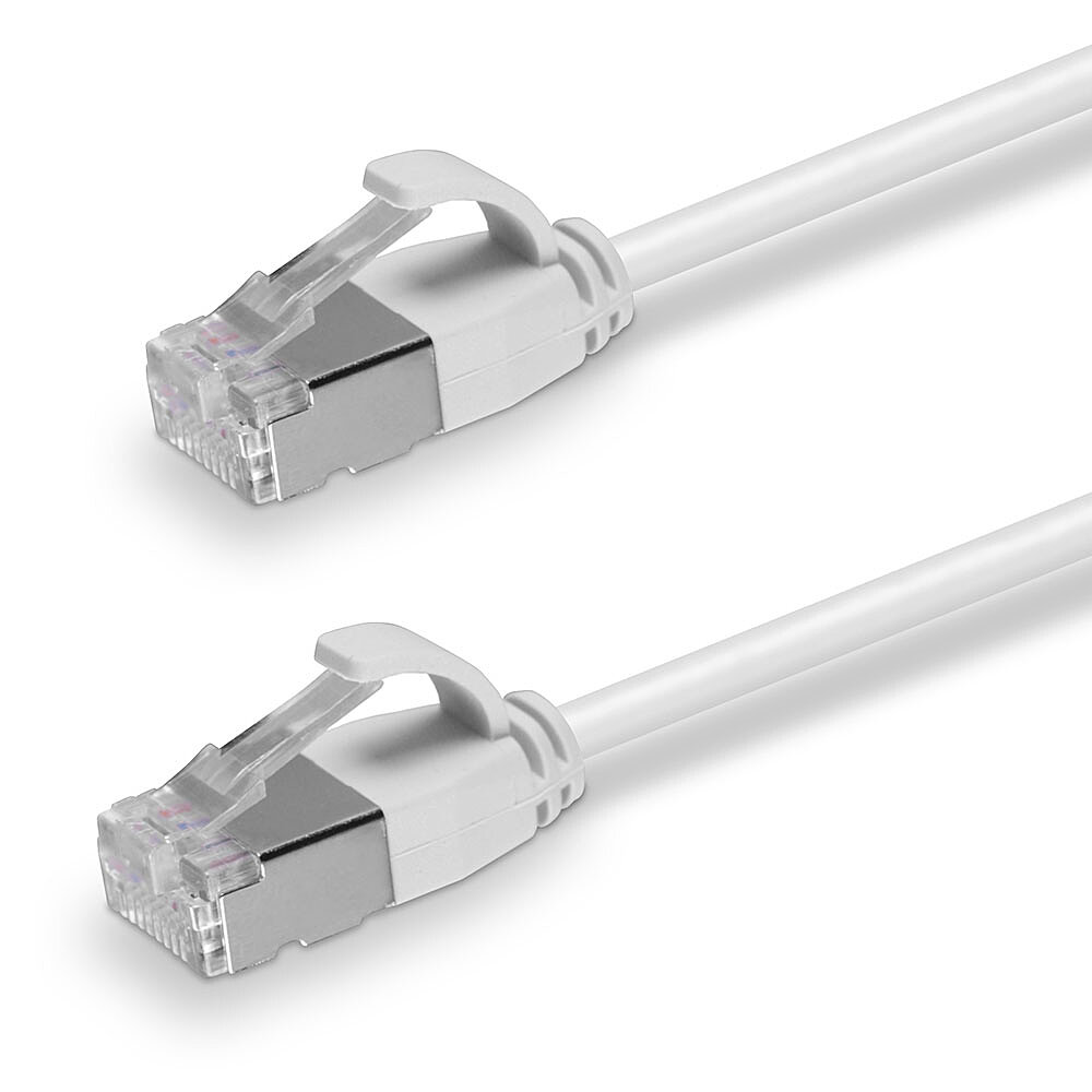 LINDY Patchkabel Cat.6A F/UTP Ultra Slim grau 0,5m
