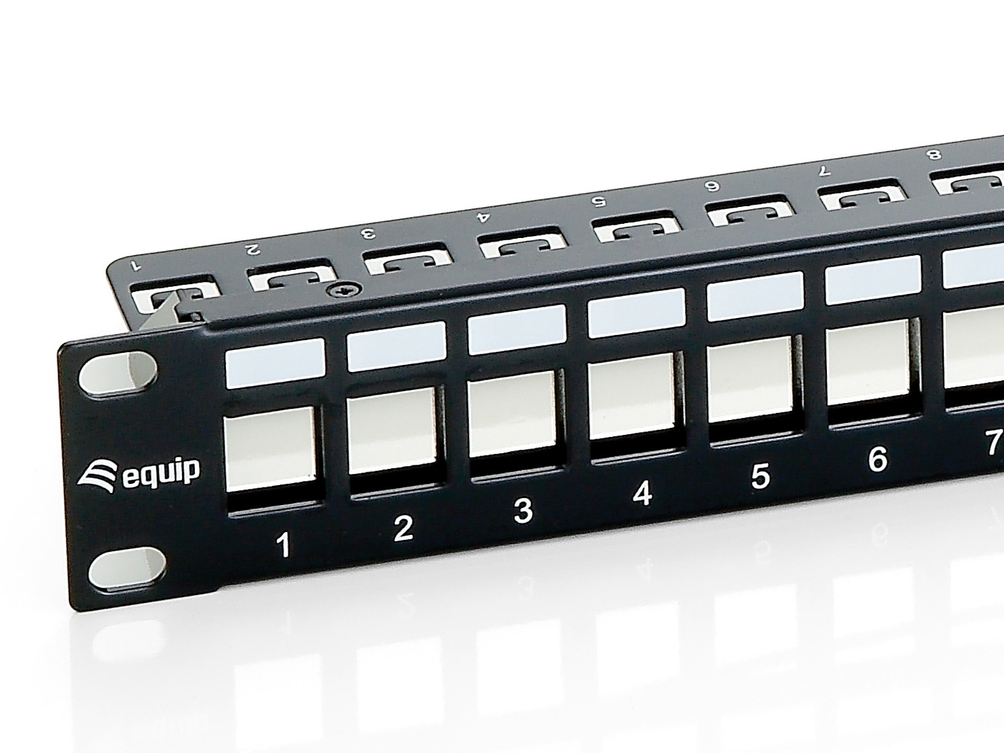 Equip 19 Patchpanel 24xKeystones FTP 1U LSA/110 RAL9005