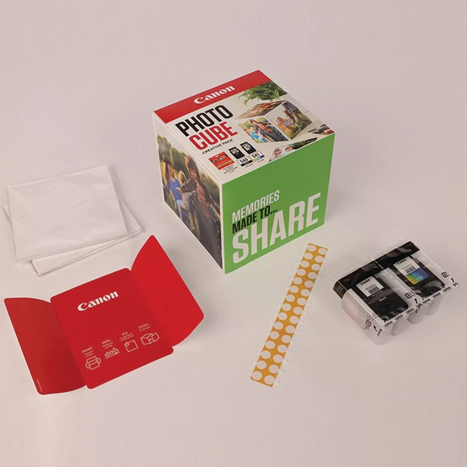 PG-540/CL-541 PHOTO CUBE CREATIVE PACK WHITE GREEN (5X5 P