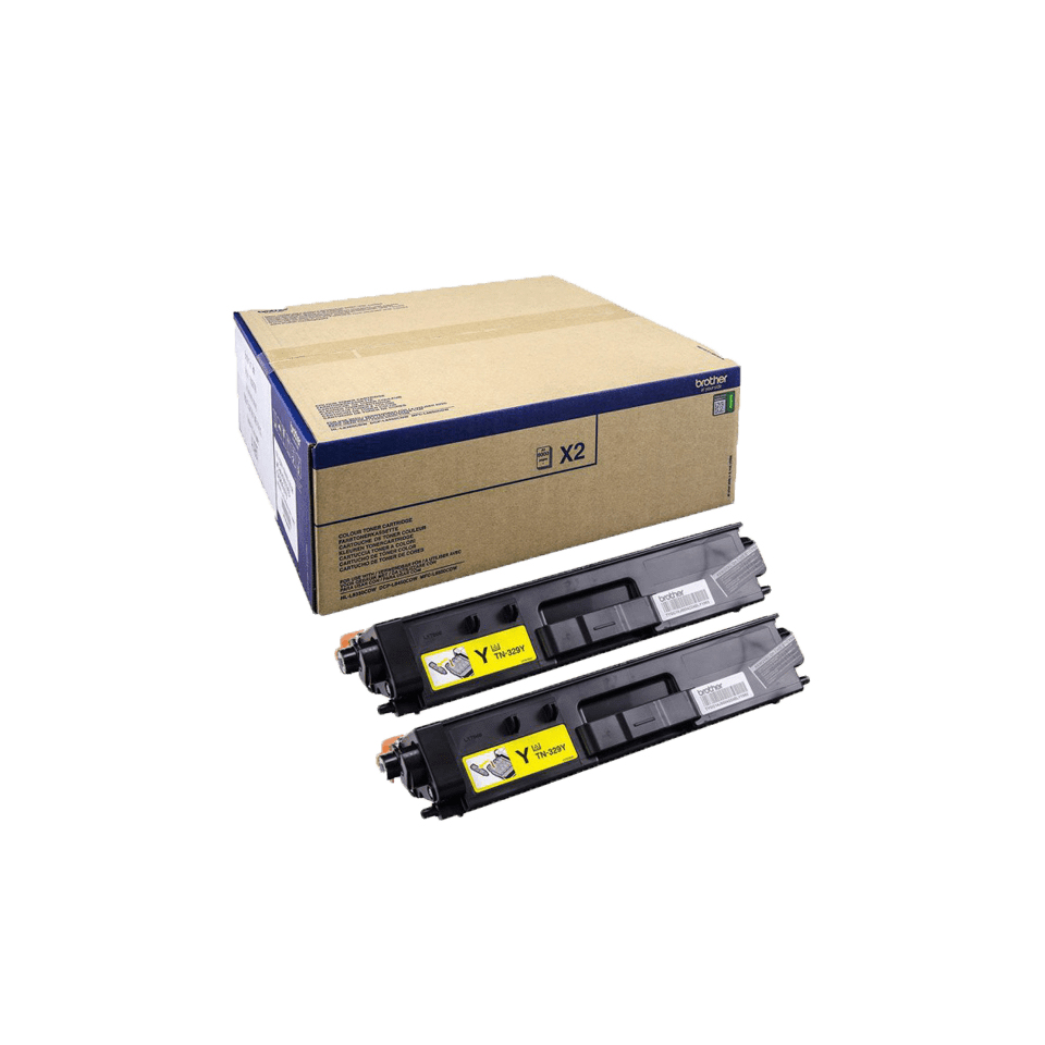 brother TN-329YTWIN gelb Toner, 2er-Set