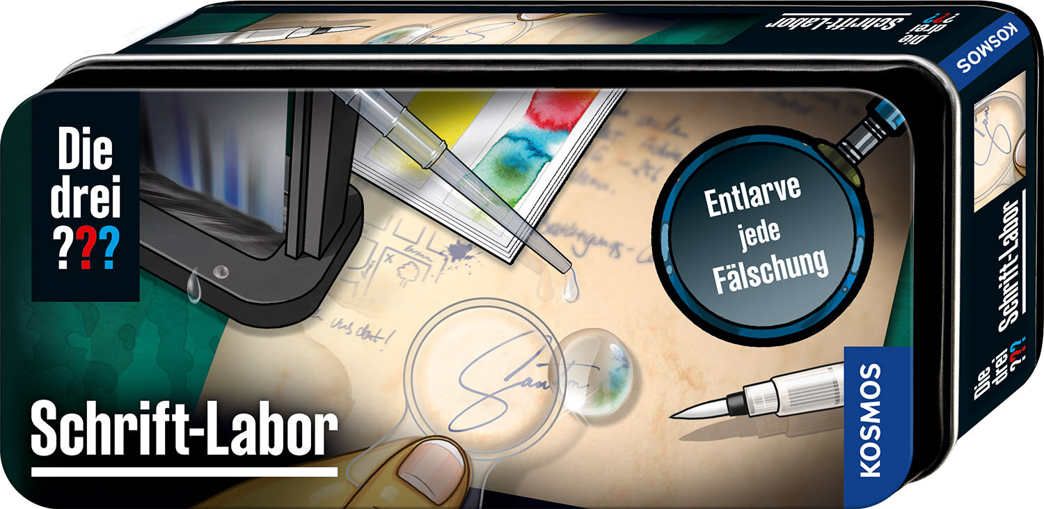 Die drei ??? Schrift-Labor, Experimentierkasten