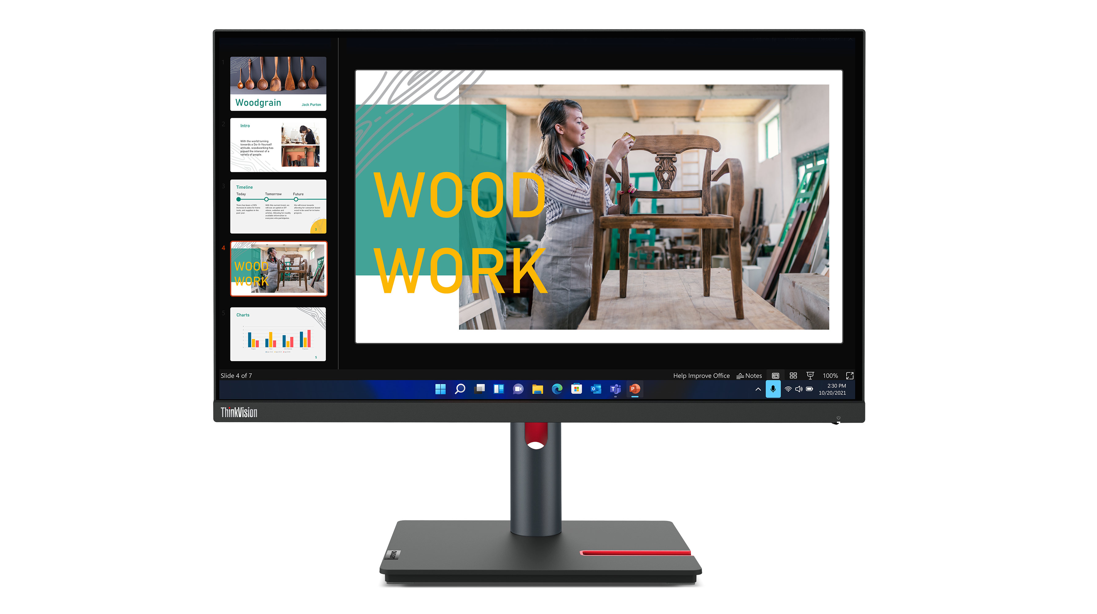 LENOVO ThinkVision P24q-30 60,45cm 23,8Zoll Monitor HDMI DP 4xUSB 3.2 TopSeller