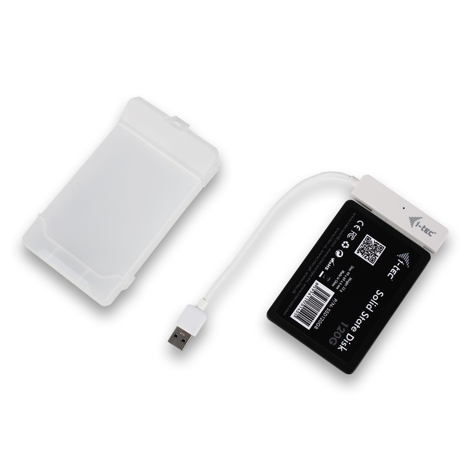 I-TEC USB EXTERNAL CASE 2.5IN SATA I/II/III HDD SSD WHITE