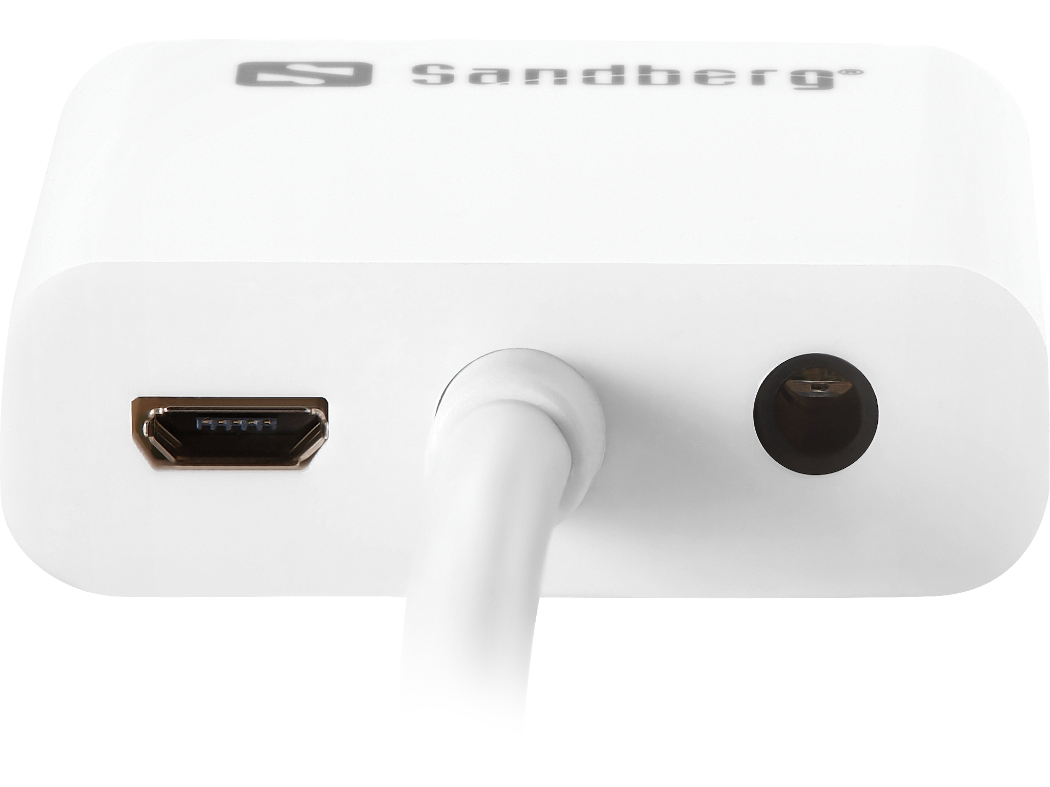 SANDBERG HDMI to VGA+Audio Converter Konvertiert HDMI Ausgang zu VGA und Audio Ausgaenge. USB Stromversorgung moeglich