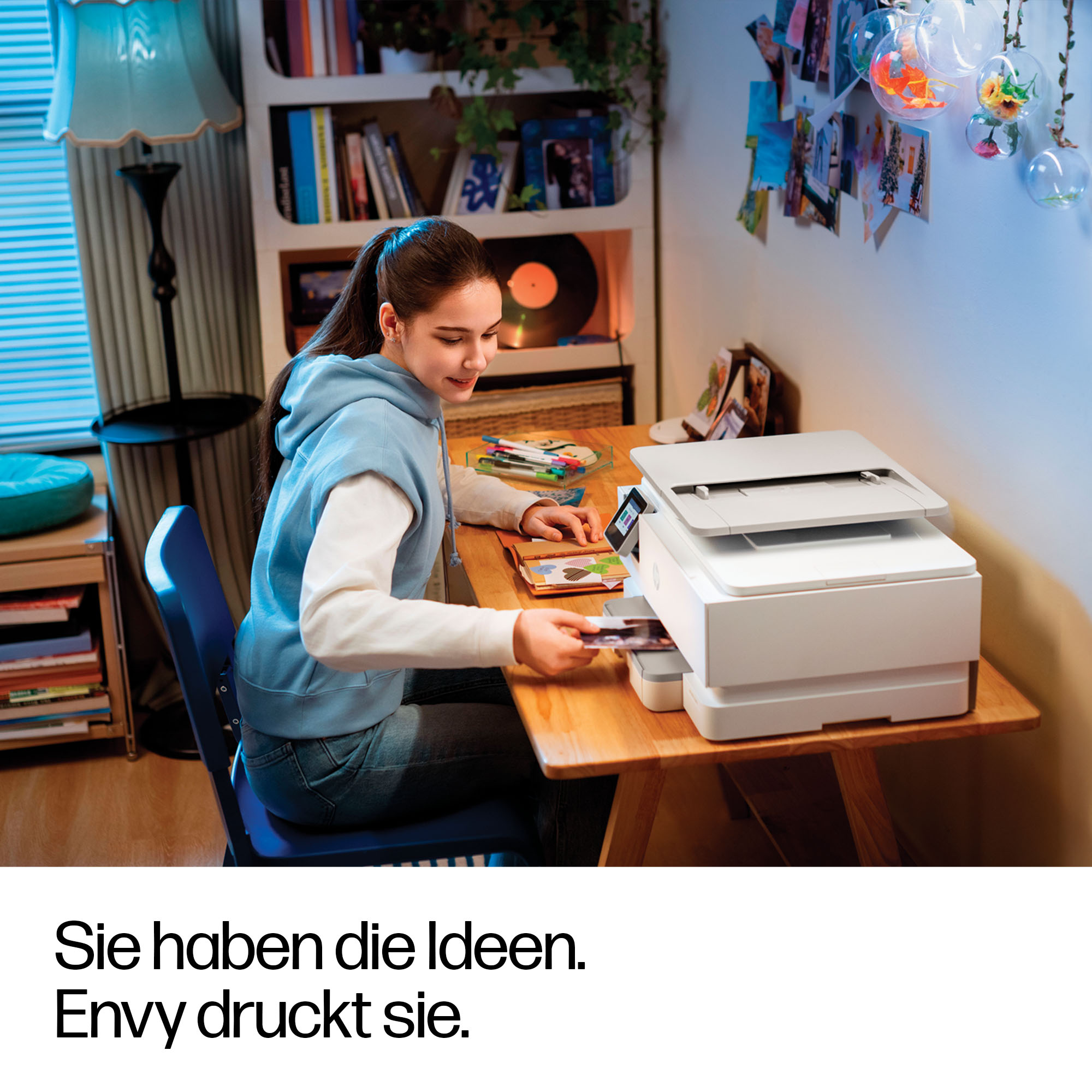 HP Envy Photo 7930 All-in-One 3 in 1 Tintenstrahl-Multifunktionsdrucker weiß, HP Instant Ink-fähig