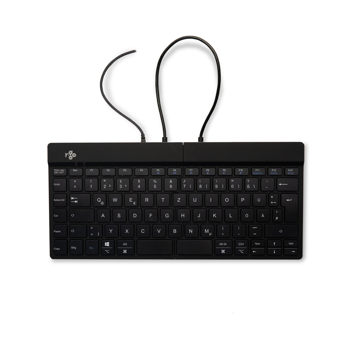 R-Go Tastatur Split Break DE-Layout verkabelt schwarz