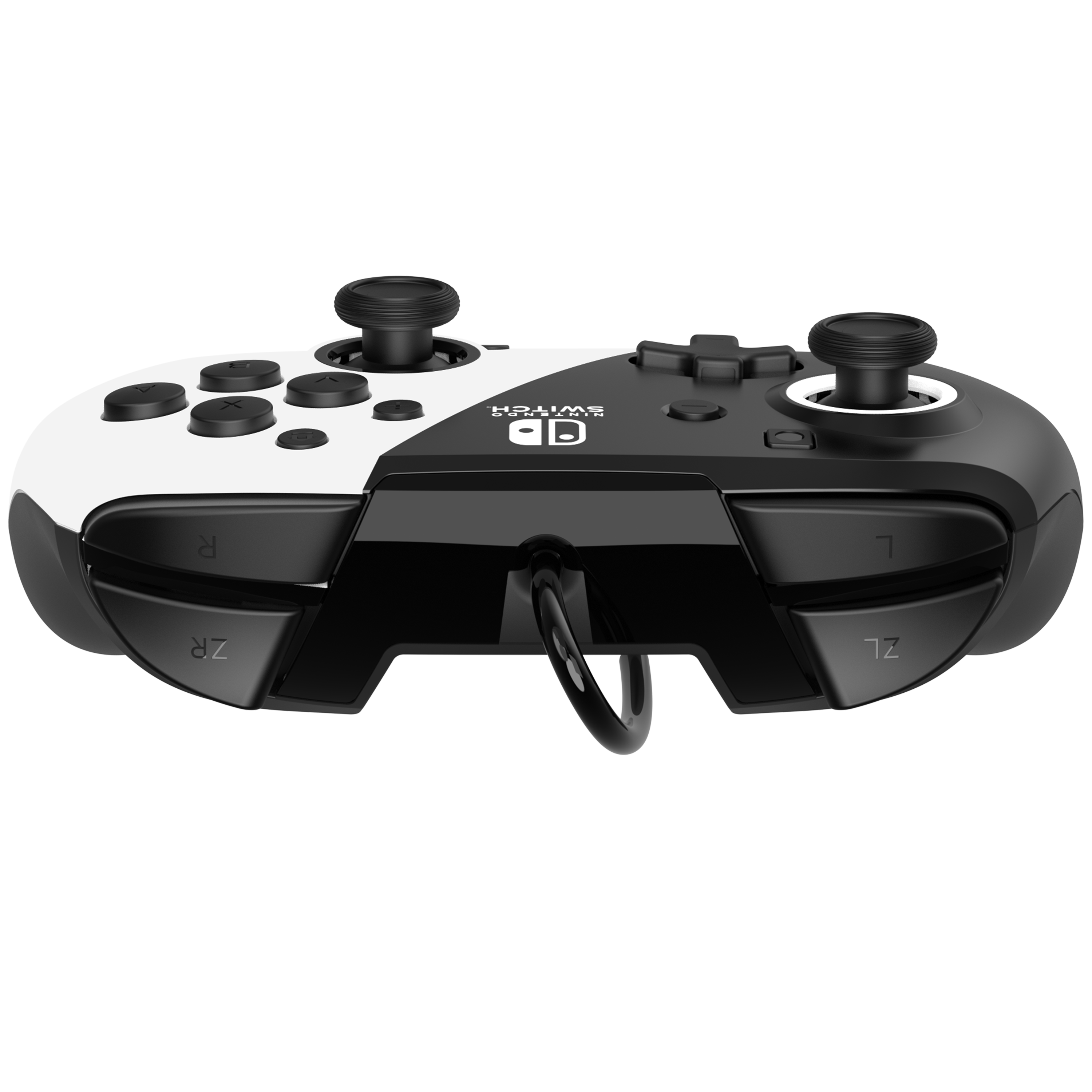 PDP Controller Faceoff Deluxe+Audio schwarz/weiß Switch