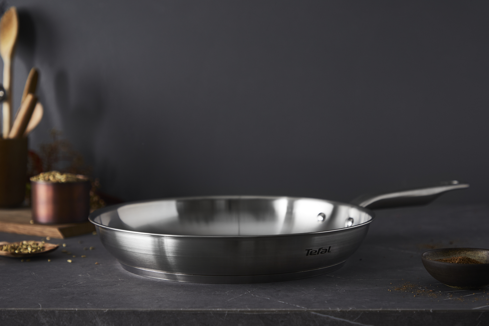 Tefal Virtuoso 28 cm, Bratpfanne, Edelstahl