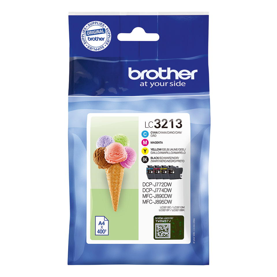 brother LC-3213VAL schwarz, cyan, magenta, gelb Druckerpatronen, 4er-Set