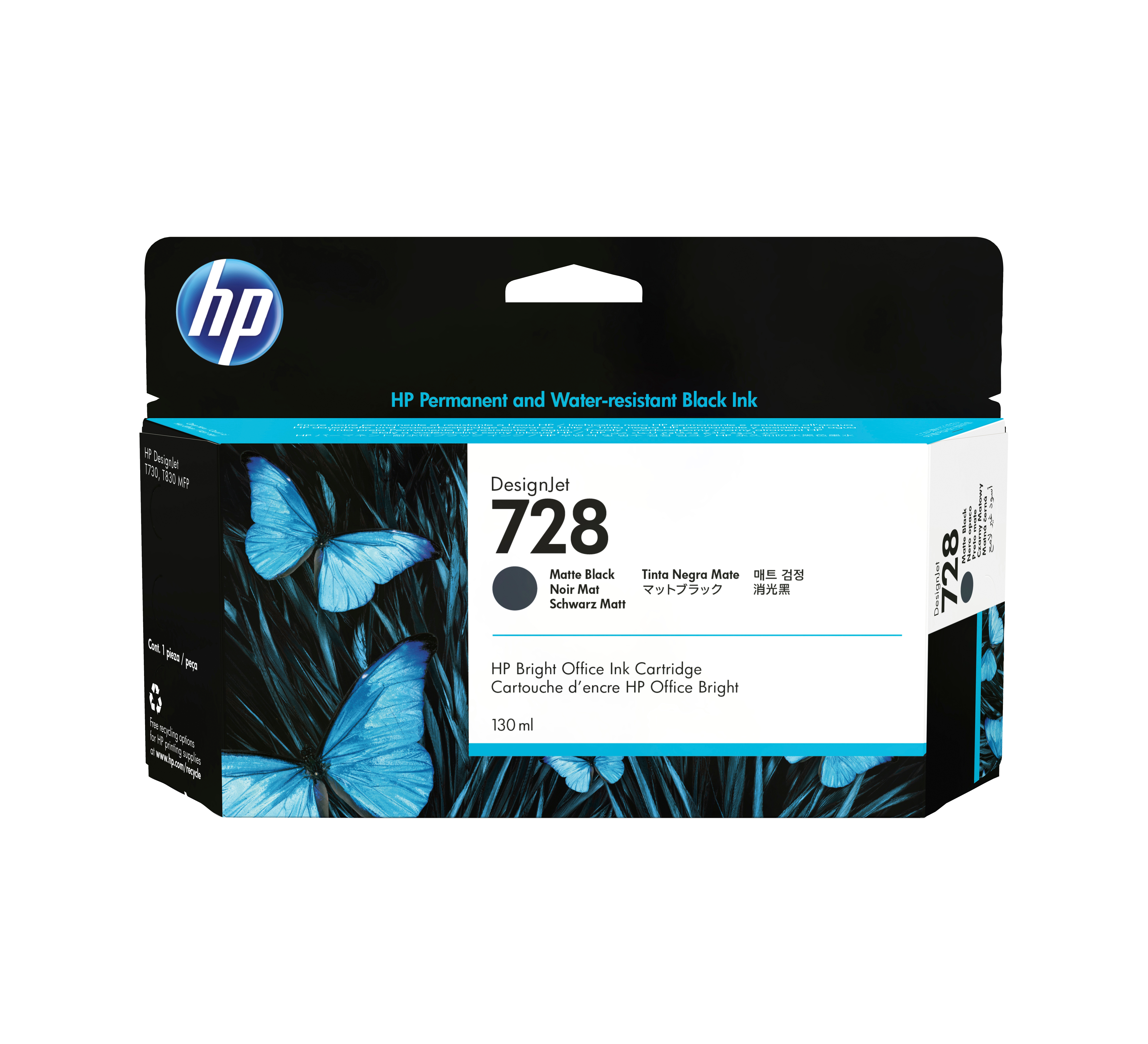 HP 728(3WX25A) matt schwarz Druckerpatrone