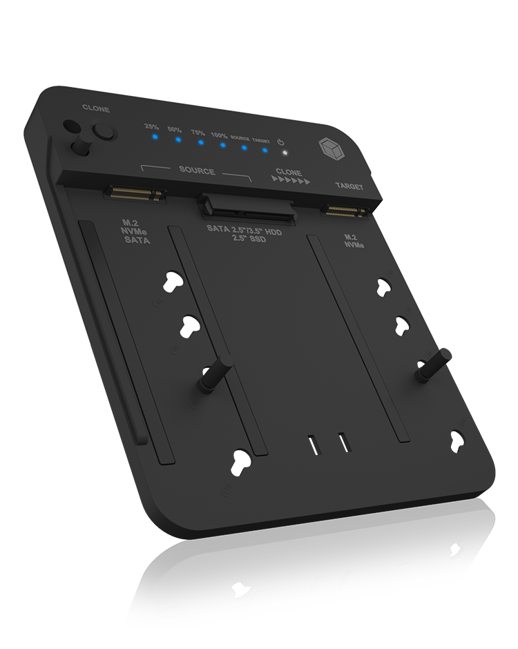 Docking- & Klonstation IcyBox M.2 NVMe SSD zweifach retail