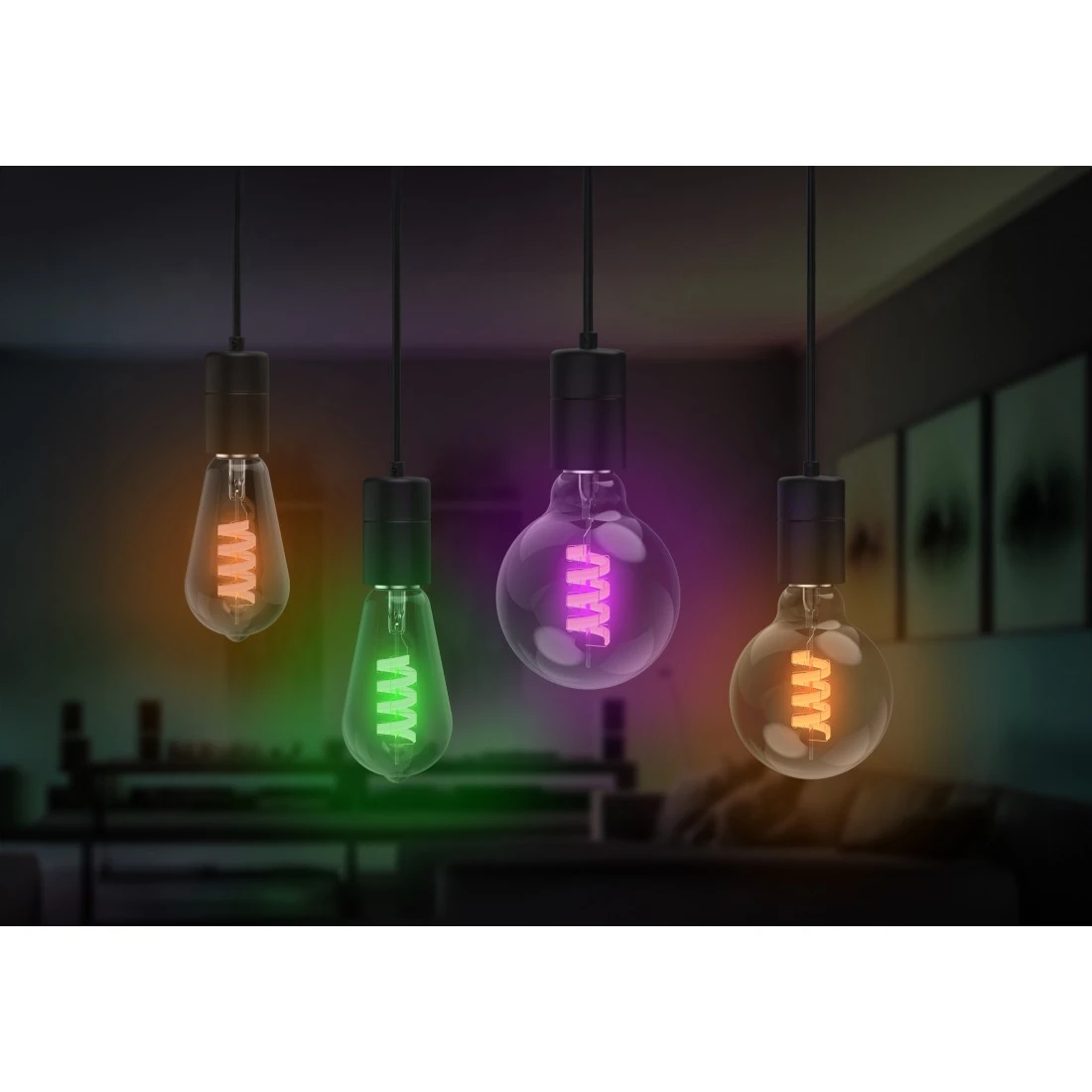 hama LED-Lampe Filament Globe E27 40 W 16 Mio. Farben, 1 St.