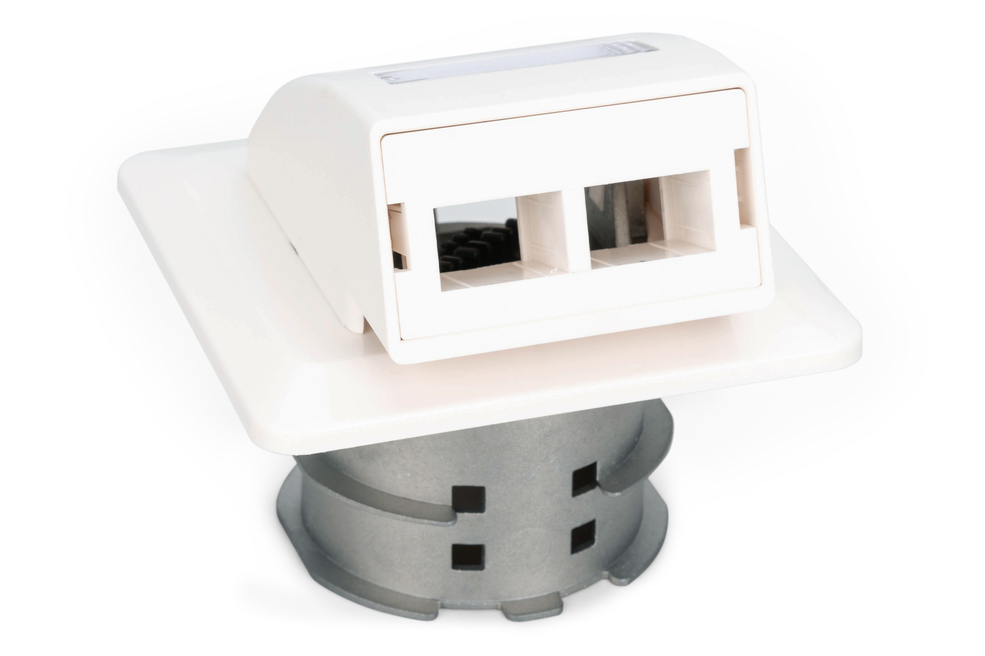 FTTH Glasfaser Unterputz-Wandanschlussdose, 2 Ports