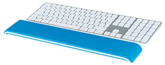 LEITZ Tastatur-Handballenauflage Ergo WOW blau, weiß