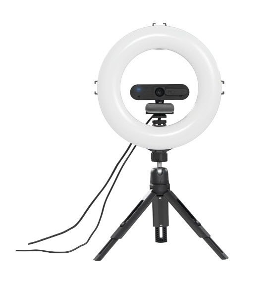 hama SpotLight Smart 80 II LED Ringlicht mit Stativ schwarz 9 Watt