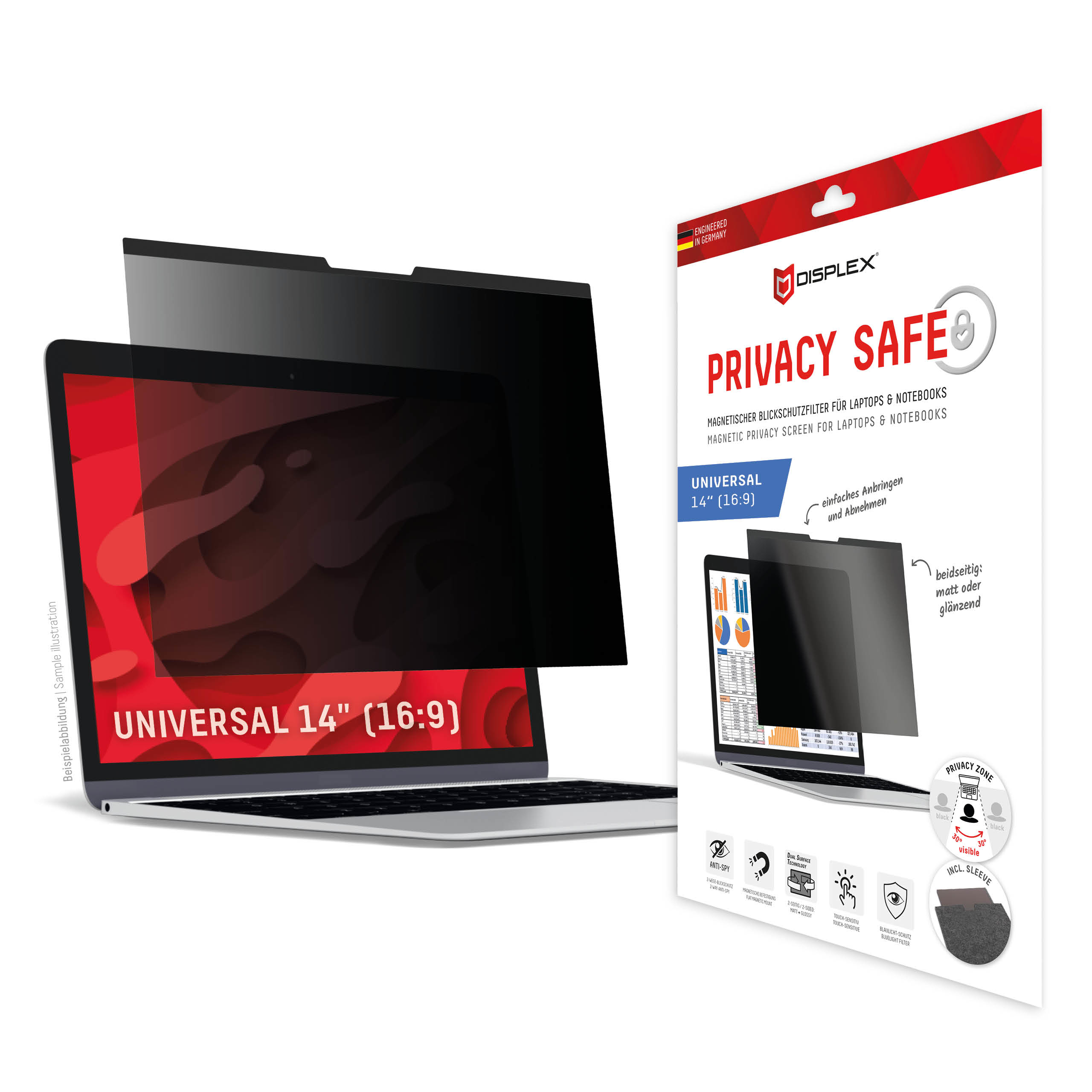 DISPLEX PRIVACY SAFE UNIVERSAL 14IN 16:9