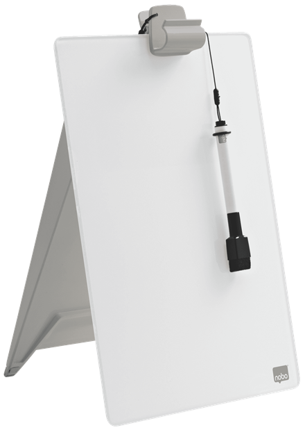 nobo Schreibtisch-Whiteboard Notiz 21,6 x 29,7 cm brillant weiß Glas