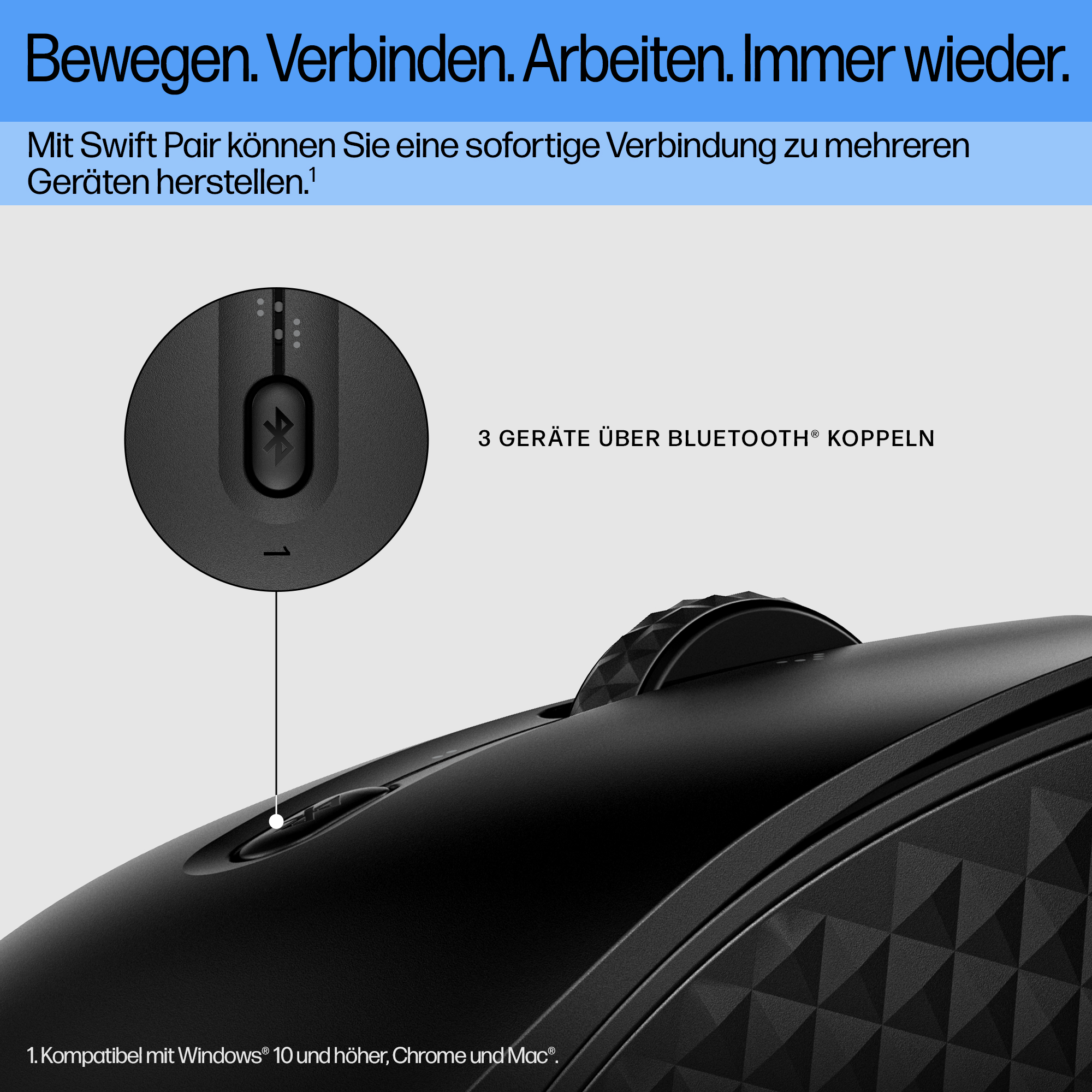 HP 425 PROGRAMMABLE WIRELESS MOUSE