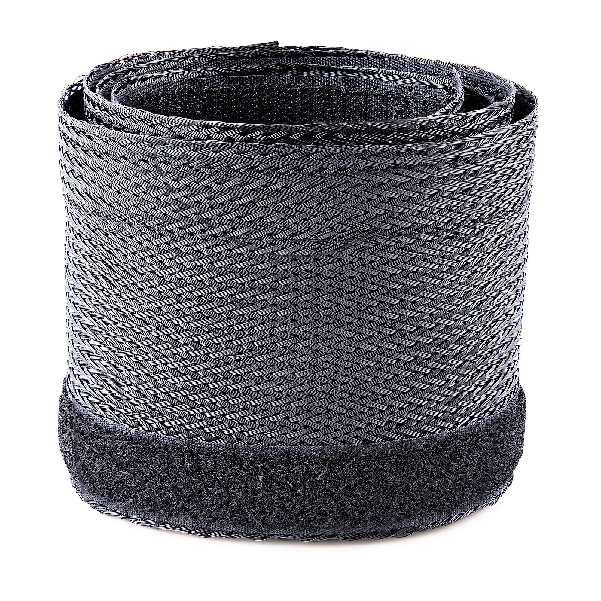 StarTech.com WKSTNCMFLX Kabelschlauch 3 cm kürzbar hochbelastbare Schwarz