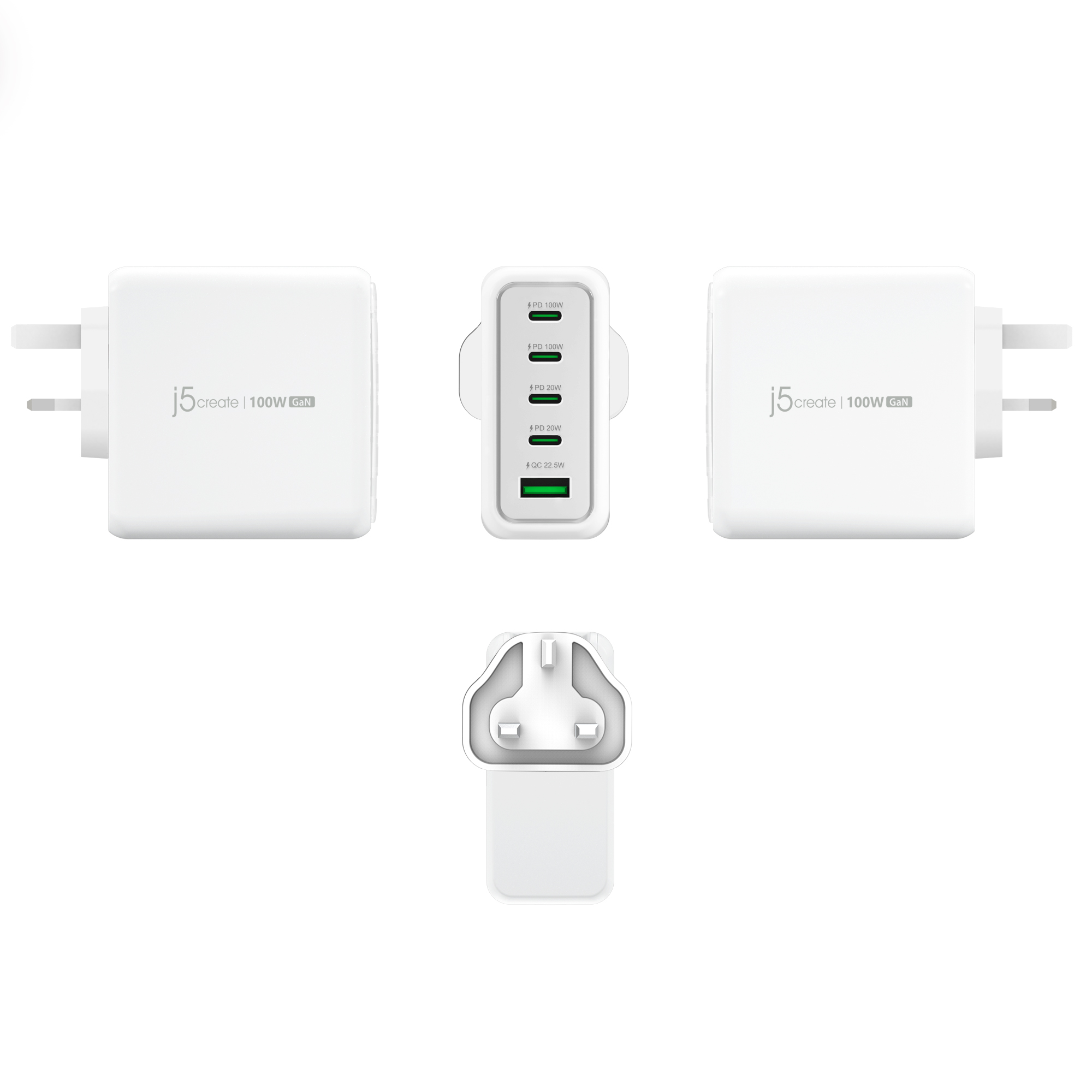 100W GAN USB-C 5-PORT CHARGER