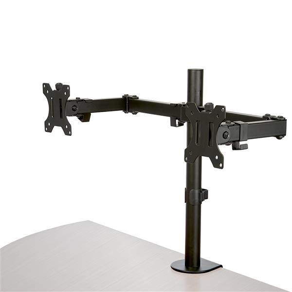 STARTECH.COM Desk Mount Dual Monitor Arm - Articulating - Premium Desk Clamp / Grommet Hole Mount for up to 27inch VESA Monitors