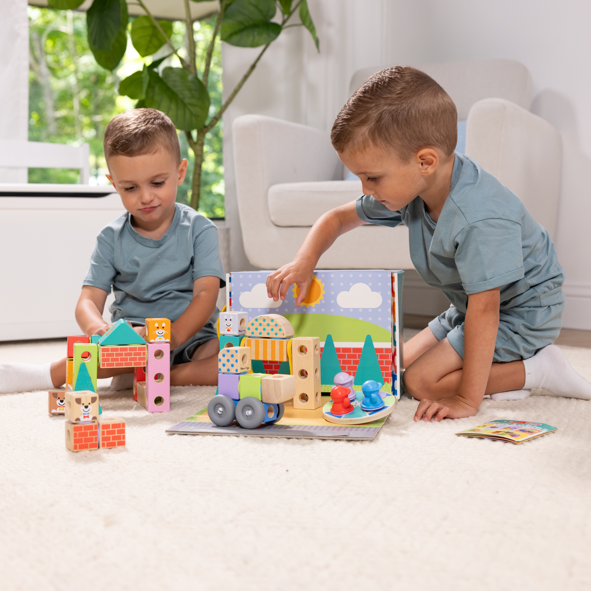 Melissa & Doug - Blockables Stadt Spielset, Konstruktionsspielzeug