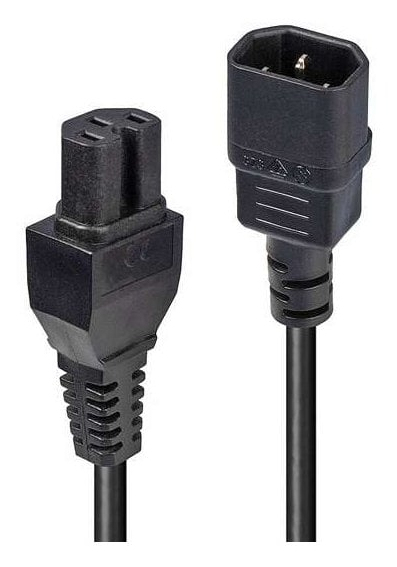 1M C14-ZU-C15-STROMKABEL FR DEN IEC C14-STECKER (MNNLICH) AUF IE