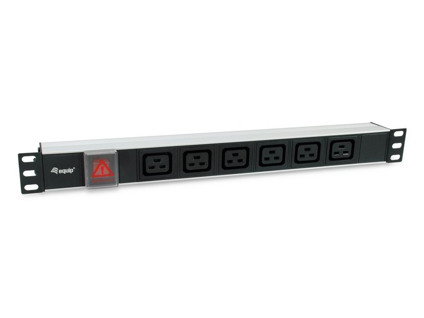 Equip 19 Steckdosenleiste 6xIEC C19+Switch->St.ICE C20 Alu.