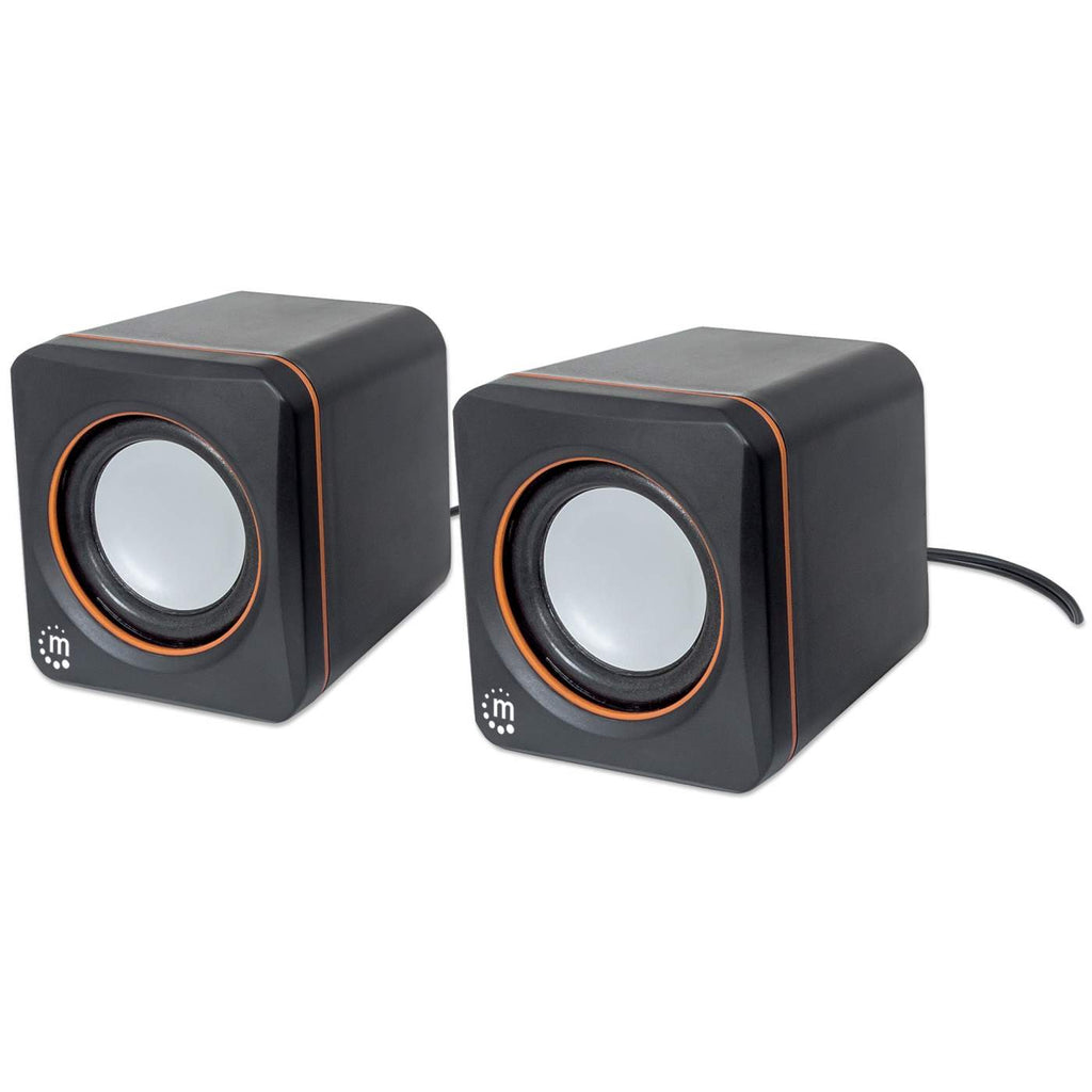 MANHATTAN Aktivbox USB Stereo 2 Lautsprecher schwarz/orange retail